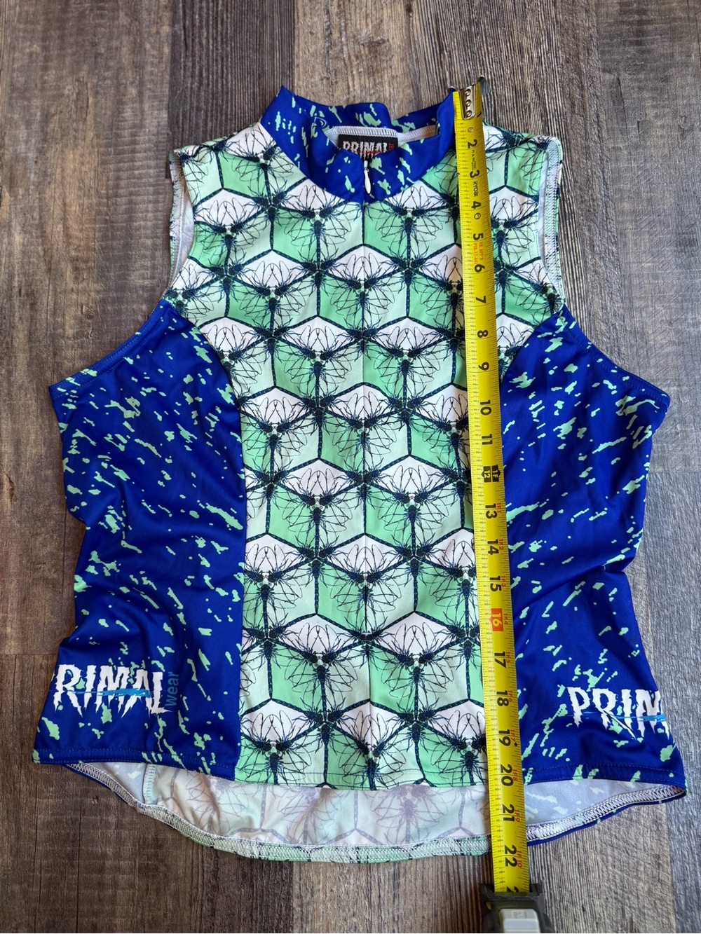 Primal Women’s Cycling Jersey Sleeveless Dragonfly Size Medium M Green Blue - Picture 5 of 6